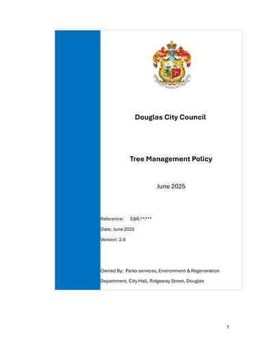 Council Policies – Douglas City Council – Isle of Man